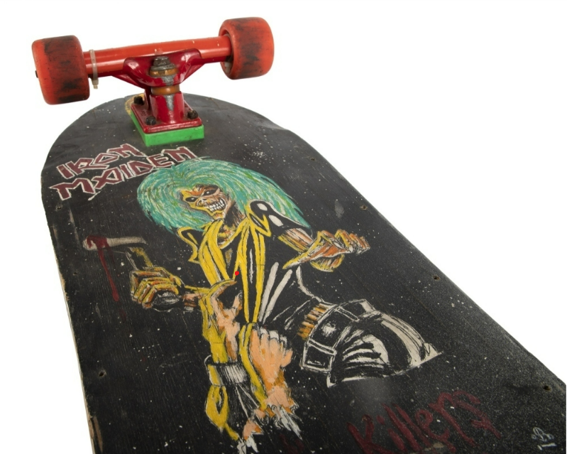 Tony Hawk Selling Replicas of Kurt Cobain’s Hand Painted Iron Maiden Skateboard for Charity